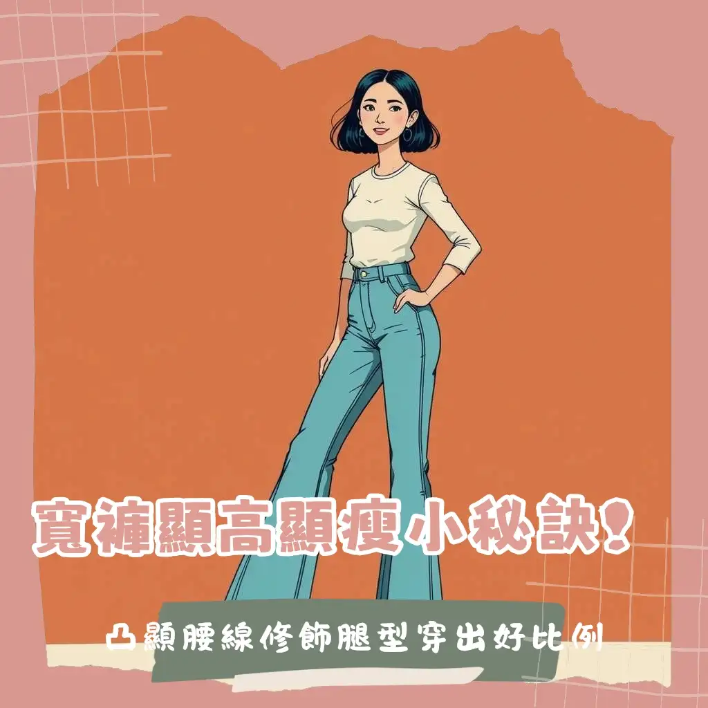 牛仔寬褲穿搭女必學,顯瘦顯高技巧、夏日穿搭、梨形身材修飾與各式上衣搭配指南。