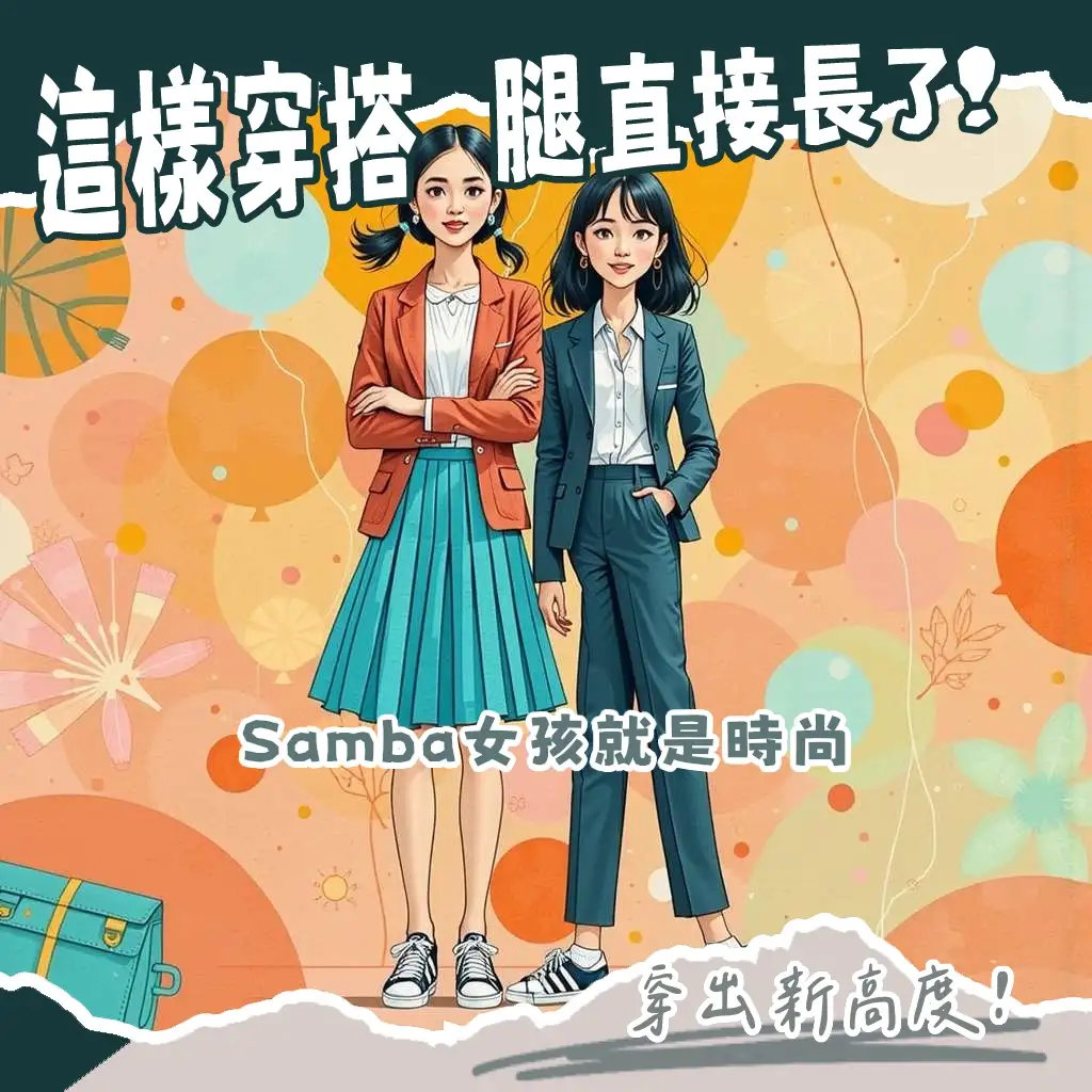 adidas Samba女鞋穿搭指南，教你輕鬆駕馭復古時尚。
