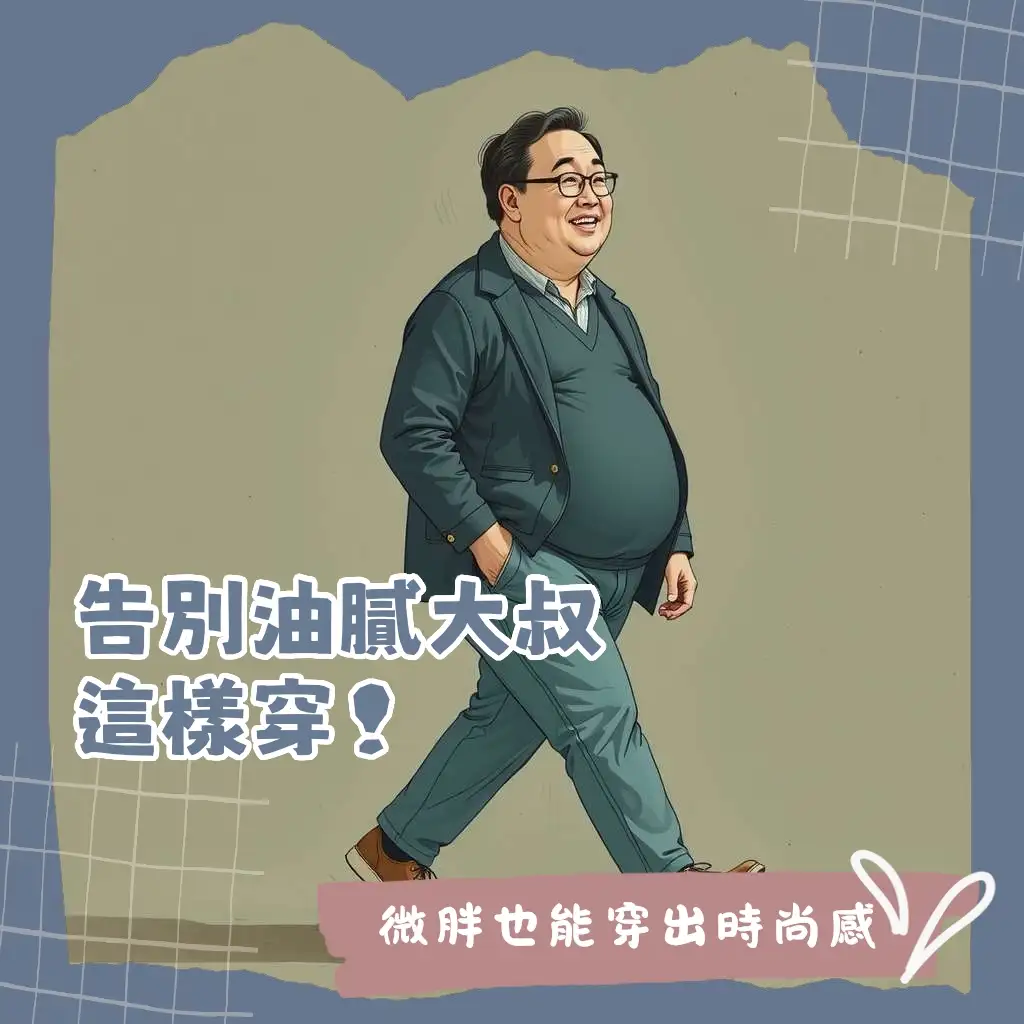 胖大叔穿搭：顯瘦技巧與大尺碼男裝挑選指南